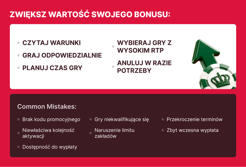 ZWIĘKSZ WARTOŚĆ SWOJEGO BONUSU