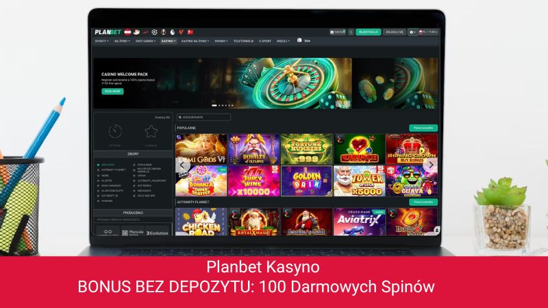 Planbet Casino na ekranie komputera