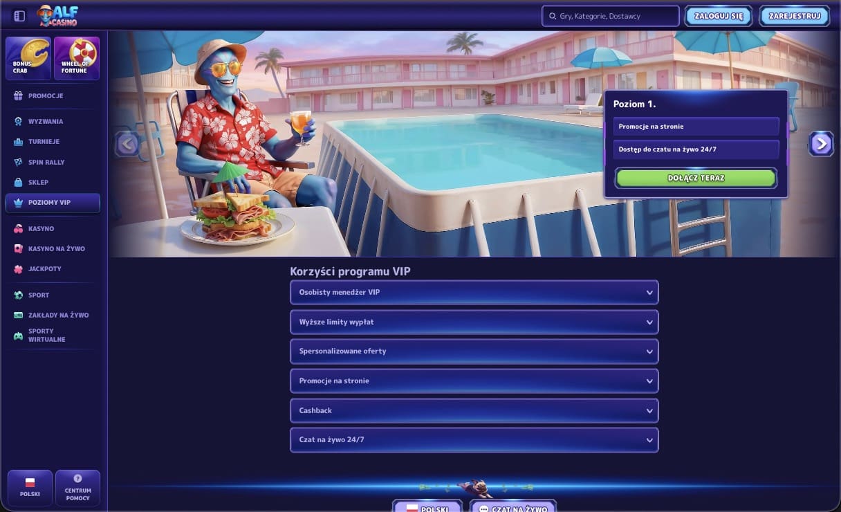 AlfCasino kasyno VIP