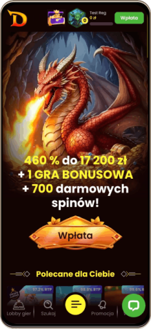 DragonSlots kasyno wersja mobilna