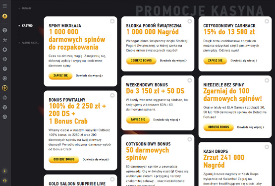 Fezbet kasyno bonusy