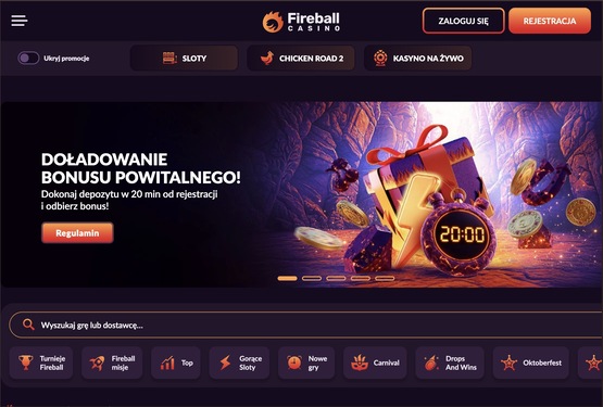 Strona główna kasyna Fireball