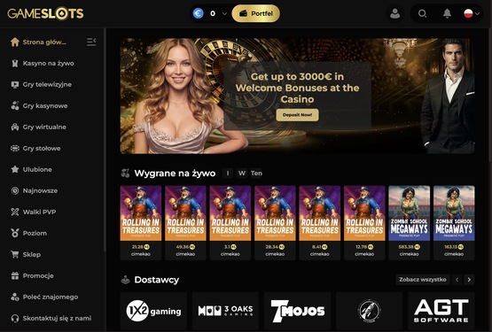 Strona główna kasyna Gameslots