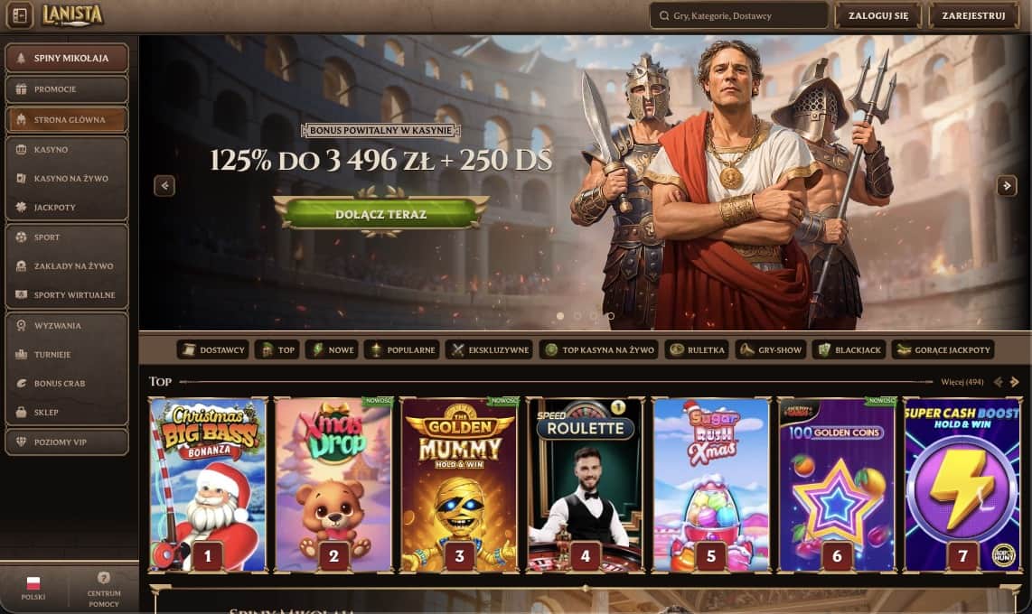 Strona główna kasyna Lanista