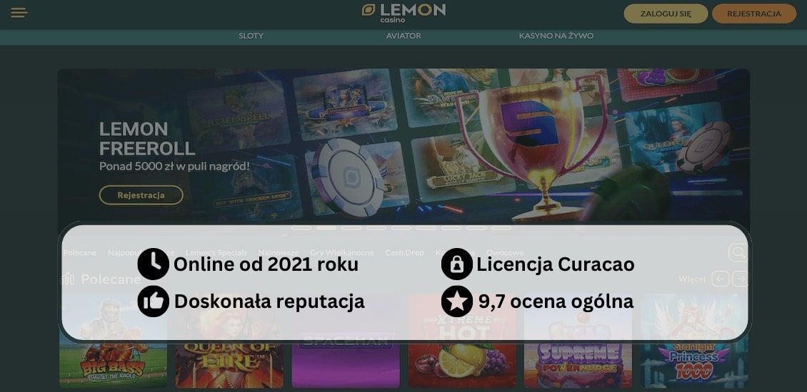 Główne informacje o Lemon Casino