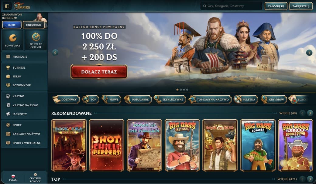 Strona główna kasyna MyEmpire