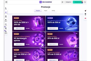 SG Casino - strona promocyjna