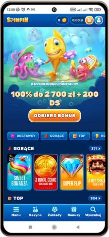 Spinfin kasyno wersja mobilna