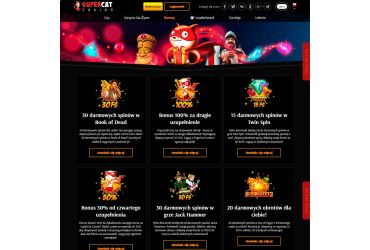 SuperCat Casino - Strona promocyjna