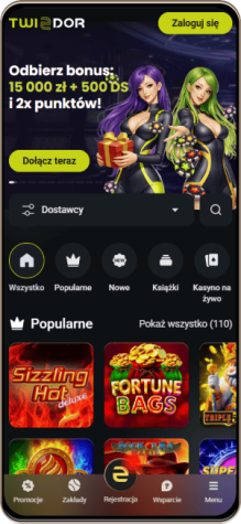 Twindor kasyno wersja mobilna
