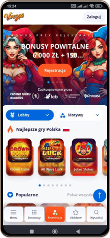 V.Vegas kasyno na telefon