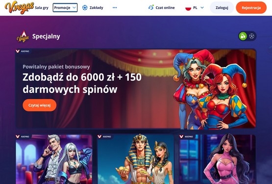 V.Vegas kasyno bonusy