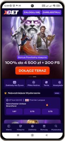 X3Bet kasyno wersja mobilna