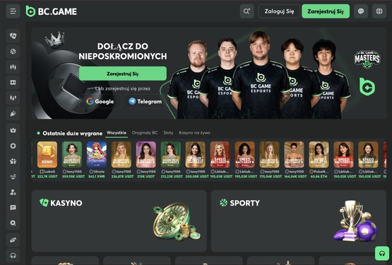 Strona główna kasyna BC.Game