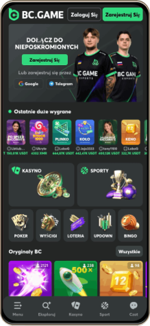 BC.Game kasyno wersja mobilna