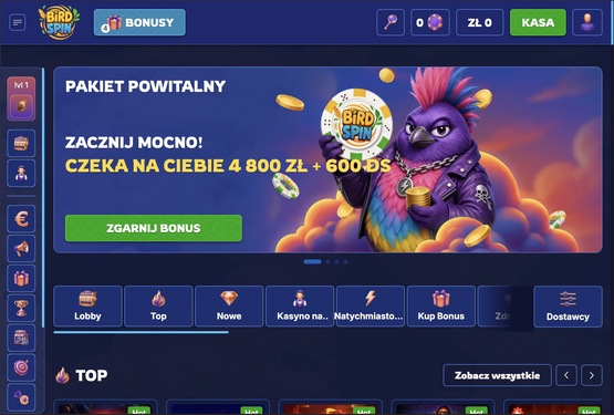 Strona główna kasyna Birdspin