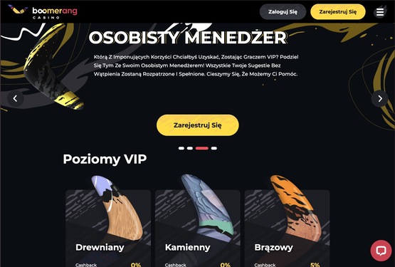 Boomerang kasyno VIP
