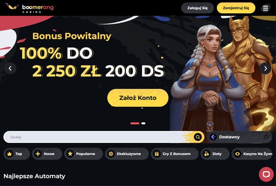 Strona główna kasyna Boomerang