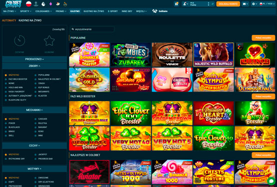 Strona główna kasyna Coldbet