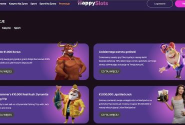 HappySlots Kasyno - lista promocje