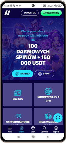 HyperLucky kasyno wersja mobilna