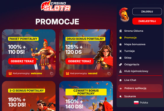 Slota kasyno bonusy