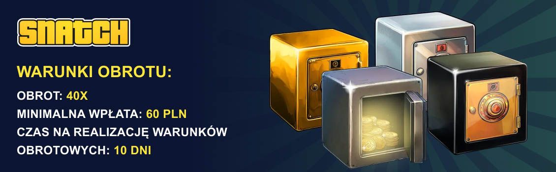 Zasady i warunki bonusów kasyna Snatch