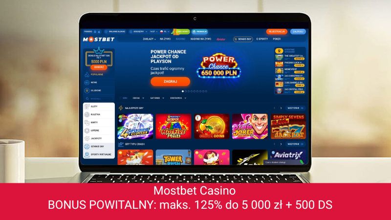 Mostbet na ekranie komputera