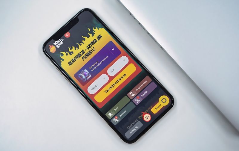 Hellspin Kasyno na ekranie telefonu komórkowego