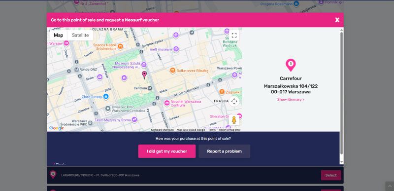 Idziemy do wybranego przez nas sklepu i prosimy o kod Neosurf