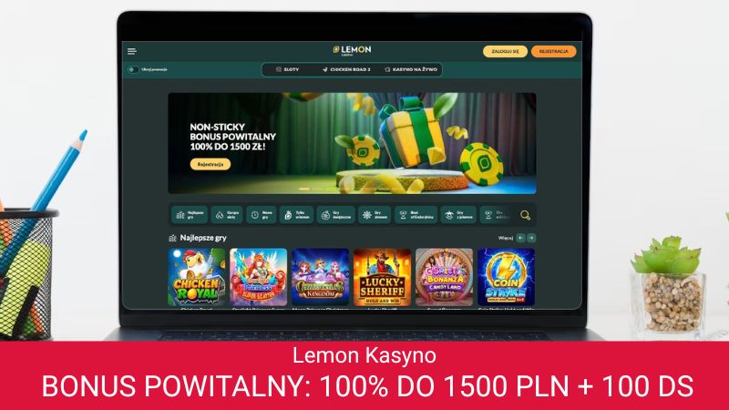 Lemon Casino na ekranie komputera