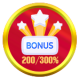 200-300% bonusu depozytowego