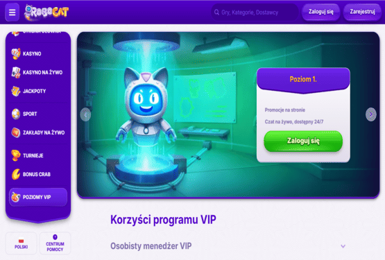 Program VIP kasyna Robocat