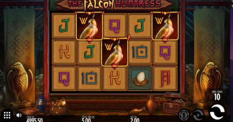 Zagraj teraz w The Falcon Huntress automat online Thunderkick za darmo | Kasynos Online