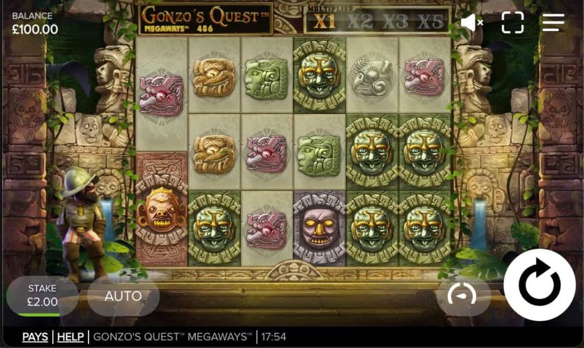 Motyw automatu Gonzo's Quest Megaways