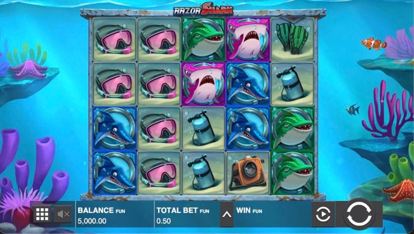Motyw automatu Razor Shark