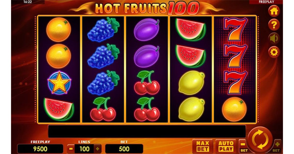 hot fruits 100 slot